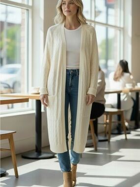 Cream cardigan medium New with Tags